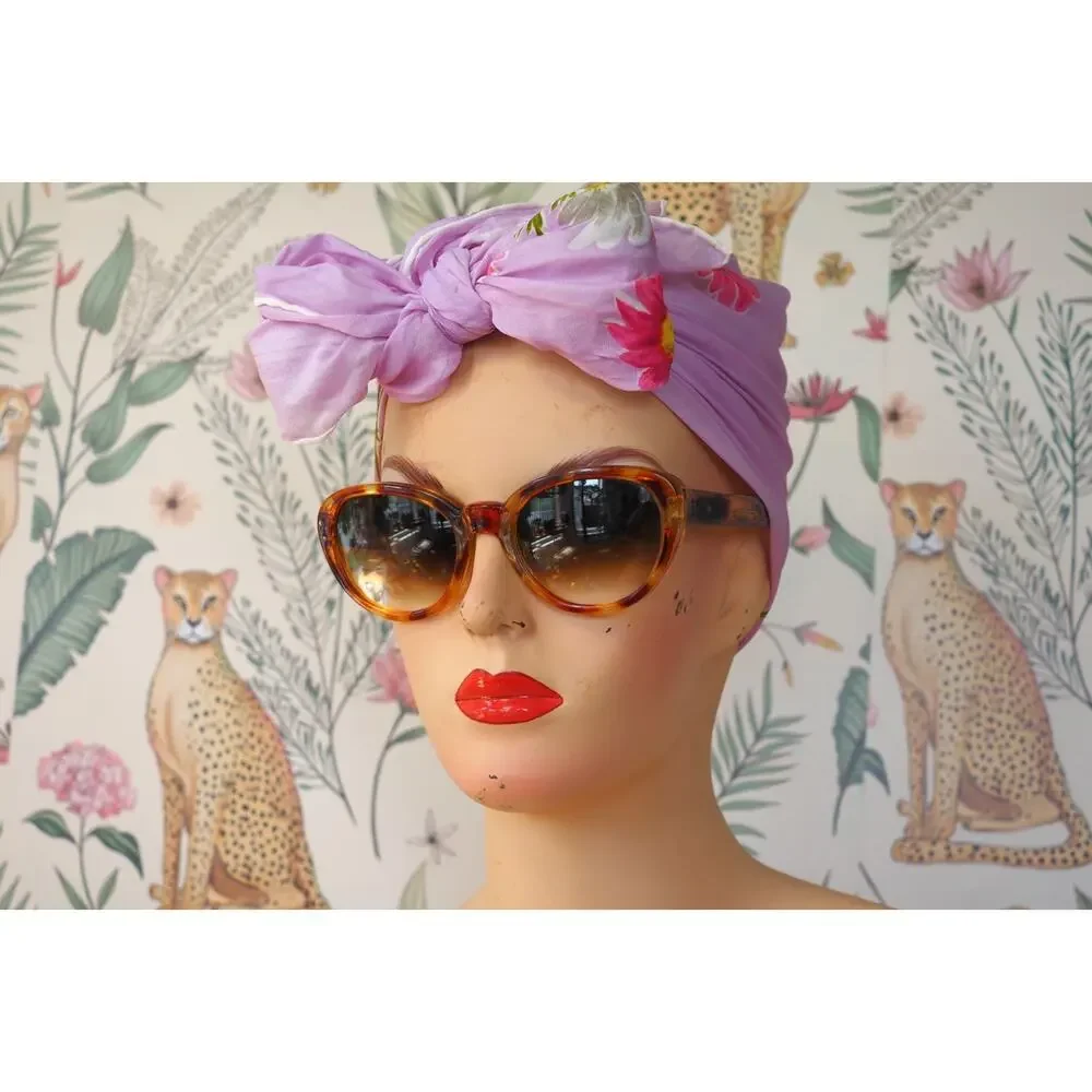 Vintage 1960s Mod Sunglasses Made in Italy Multicolor Thick Frame MCM Retro NOS